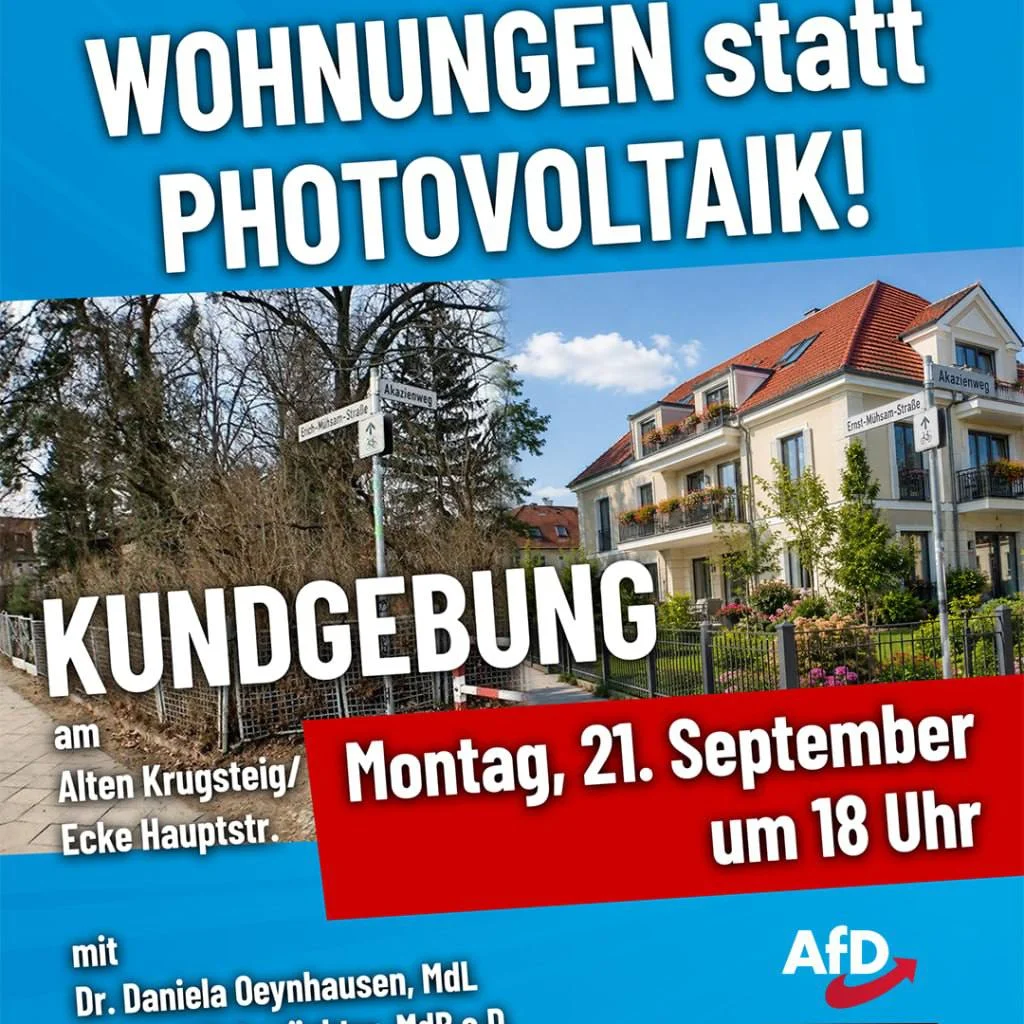Kommunaler Wohnungsbau anstatt Photovoltaik