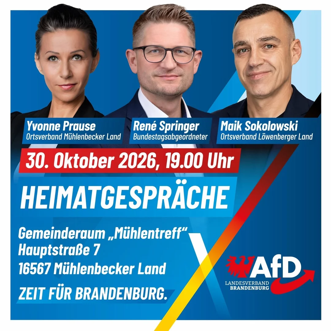 Heimatgespräche mit René Springer MdB,Vorsitzender d. AFD Landesverbandes BB